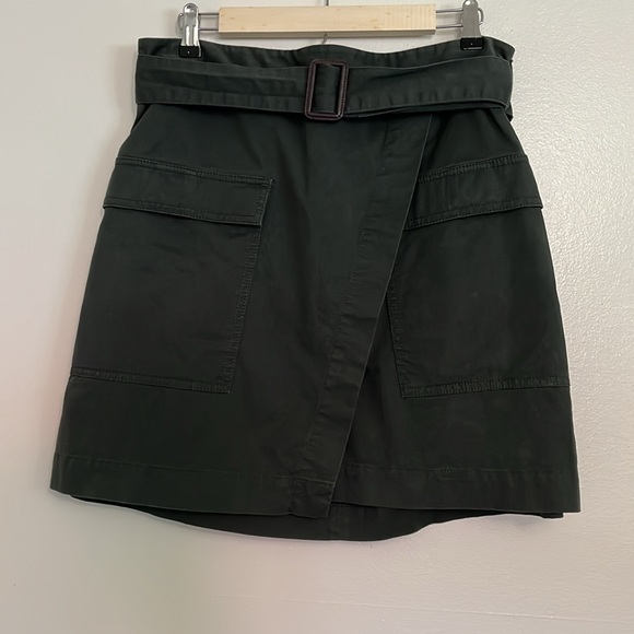 Banana Republic Utility Wrap Skirt in Flight Jacket Green - Picture 3 of 10